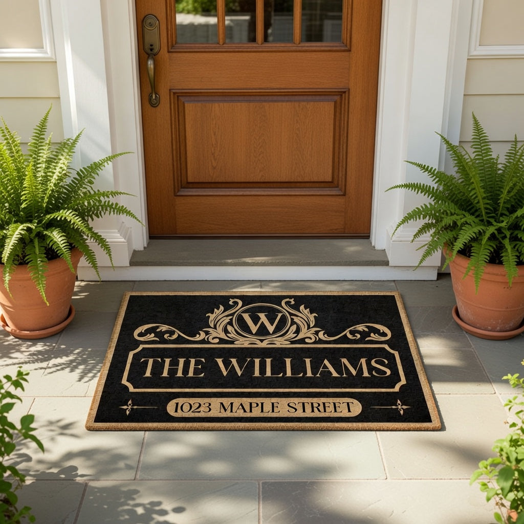 Custom Family Name Doormat for Home - Personalized Entryway Decor Doormat MagicInPrints