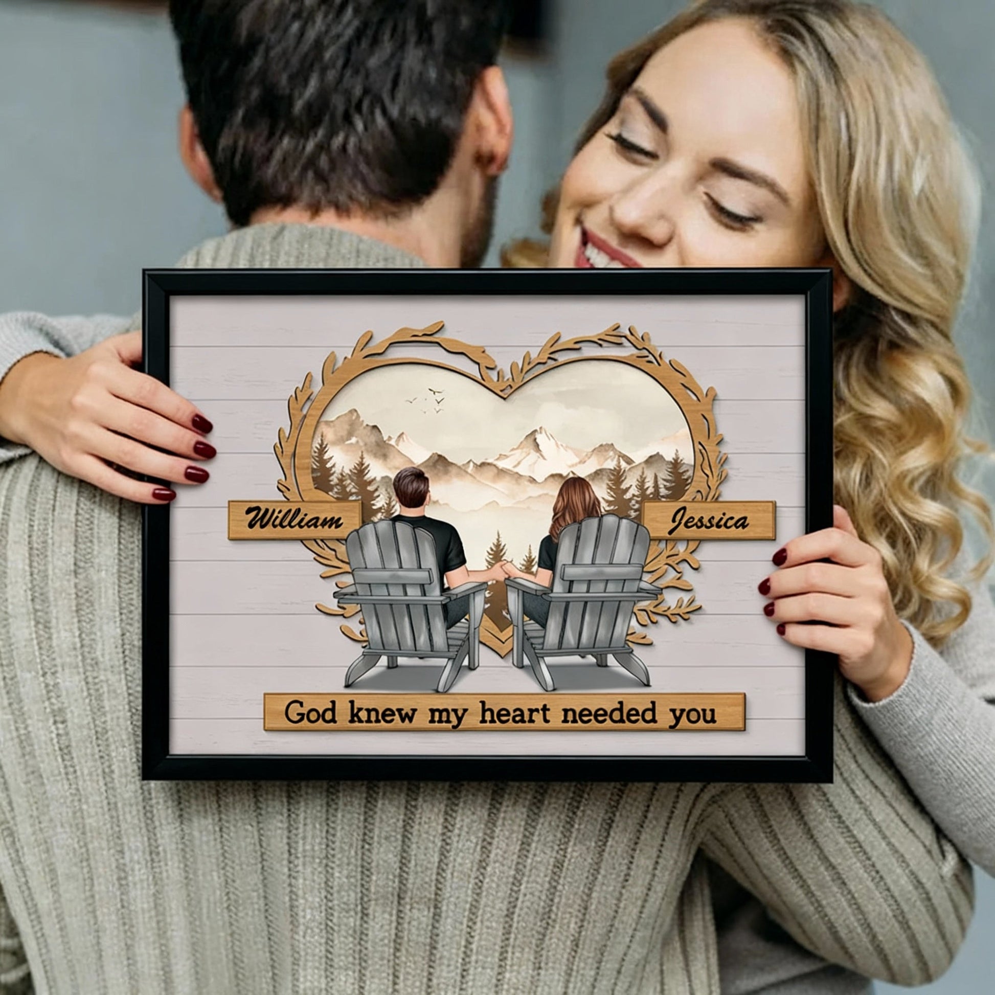 Personalized Couple Wall Art for Home Decor - Romantic Gift Other MagicInPrints