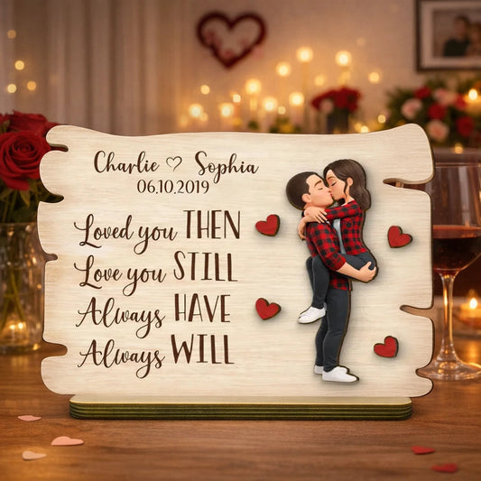 Personalized Wooden Plaque for Couples - Romantic Anniversary Gift Plaque MagicInPrints