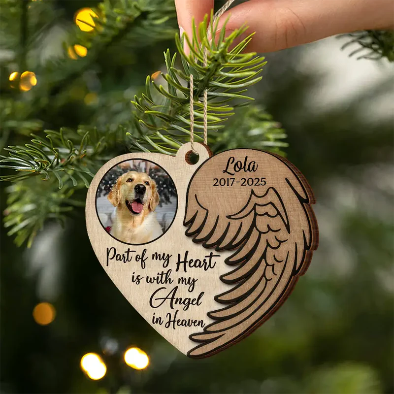 Personalized Memorial Heart Ornament for Loved Ones - Remembrance Gift Ornament MagicInPrints