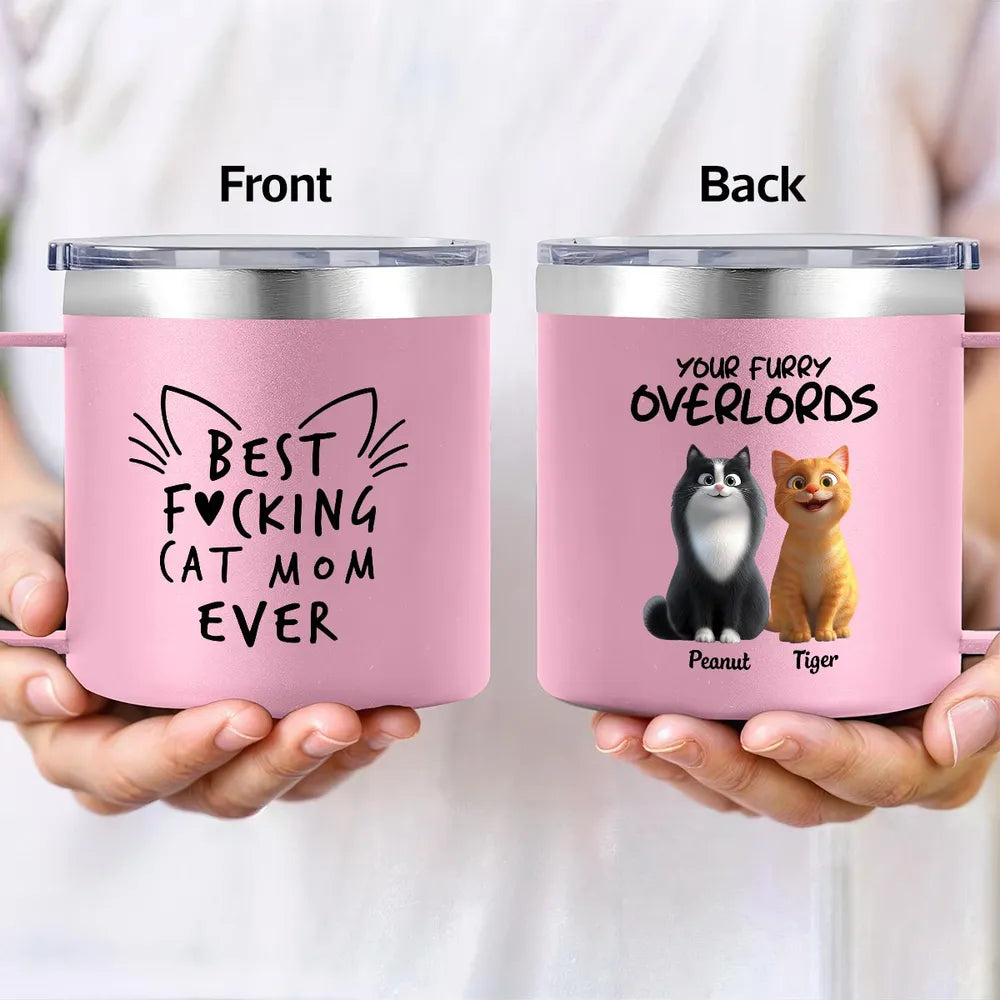 Personalized Cat Mom Tumbler for Cat Lovers - Funny Gift Cup MagicInPrints