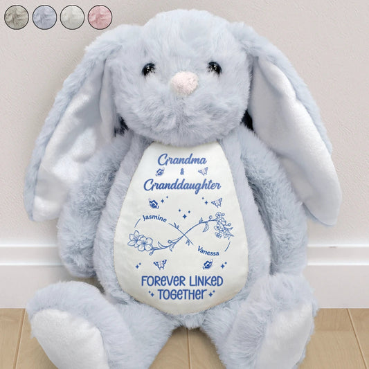 Forever Linked – Personalized Soft Toy Bunny – Gift for Grandma and Granddaughter Soft Toy Bunny MagicInPrints