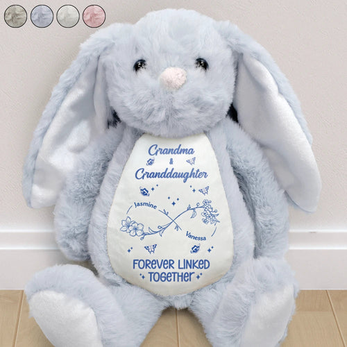 Forever Linked – Personalized Soft Toy Bunny – Gift for Grandma and Granddaughter Soft Toy Bunny MagicInPrints