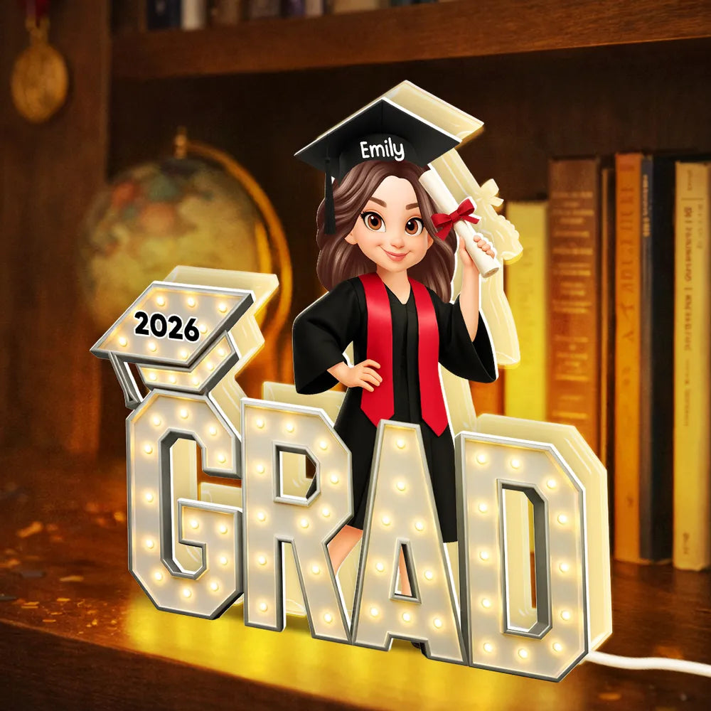 Custom Graduation LED Sign for 2026 Grads - Personalized Gift Plaque MagicInPrints