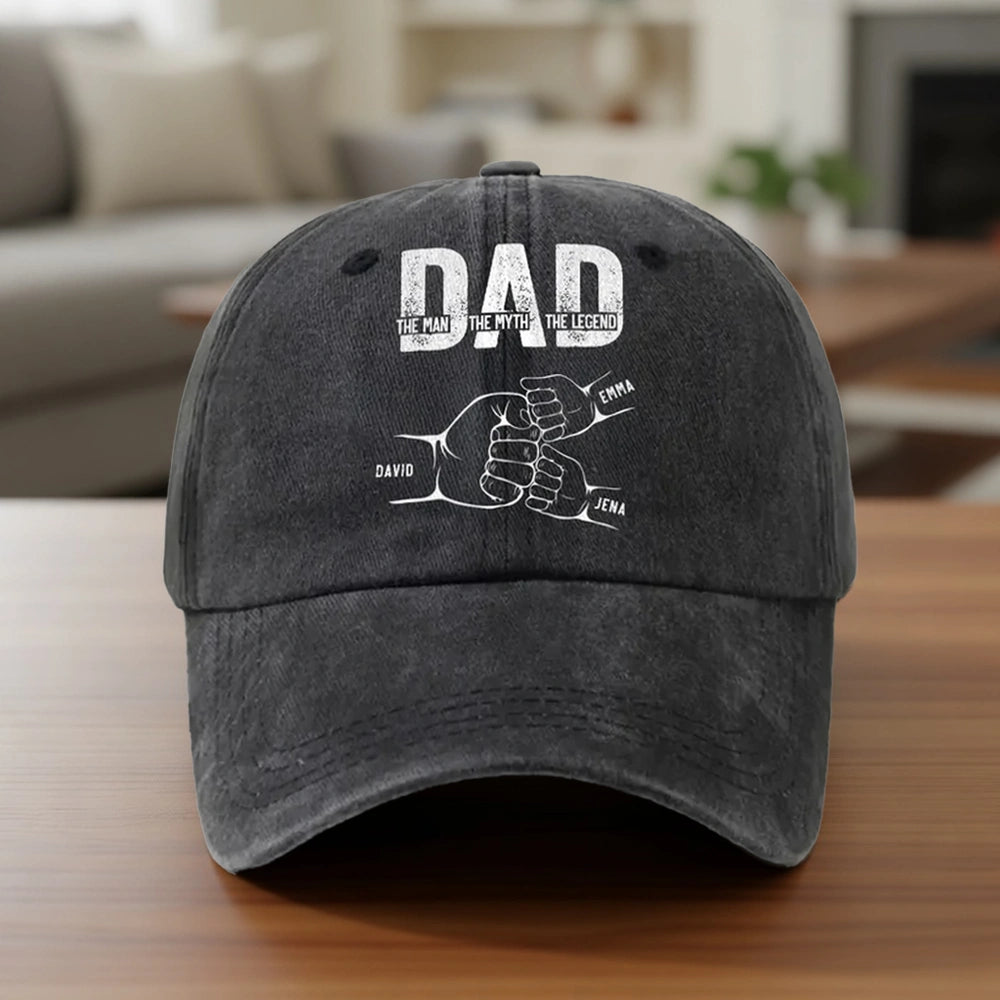 Personalized Dad Hat for Fathers - Custom Names Gift for Dad Hat MagicInPrints