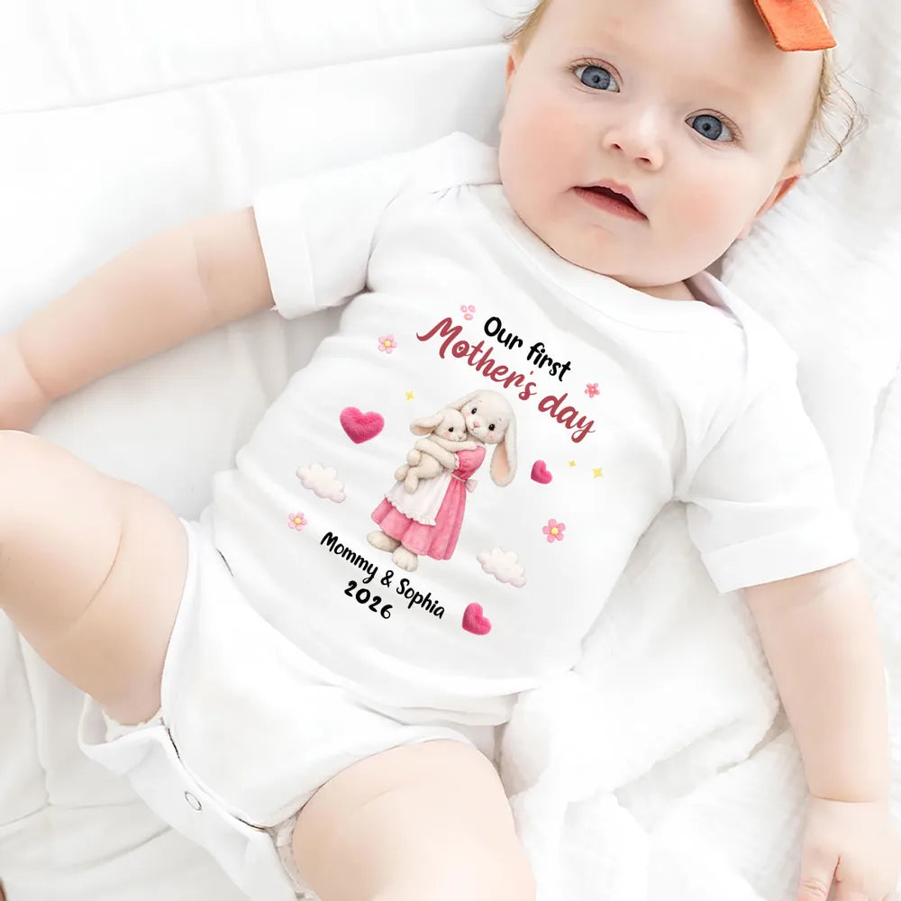 Personalized Baby Onesie for Mother's Day - Custom Name & Year Cloth MagicInPrints