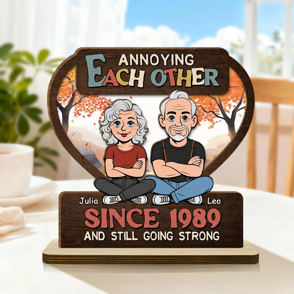 Personalized Anniversary Wooden Plaque for Couples - Fun Gift for Long-Lasting Love Plaque MagicInPrints