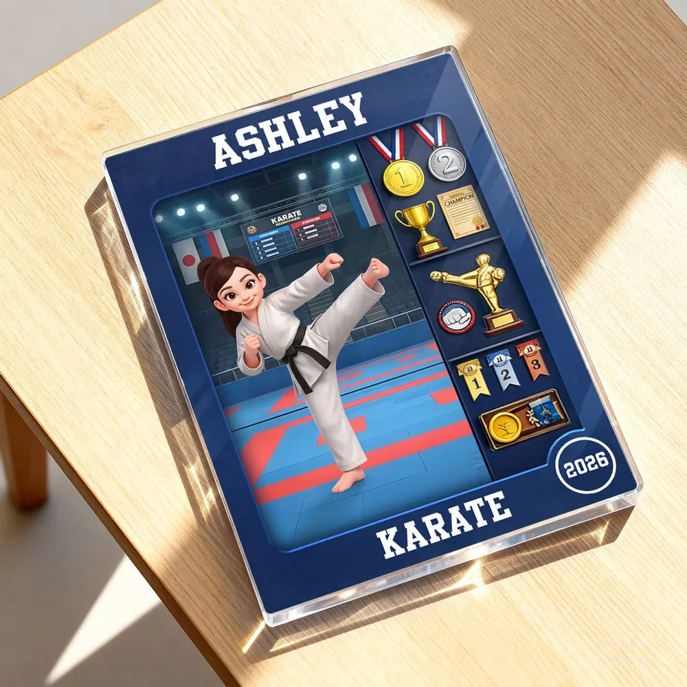Personalized Karate Award Plaque for Kids - Achievement Display Plaque MagicInPrints