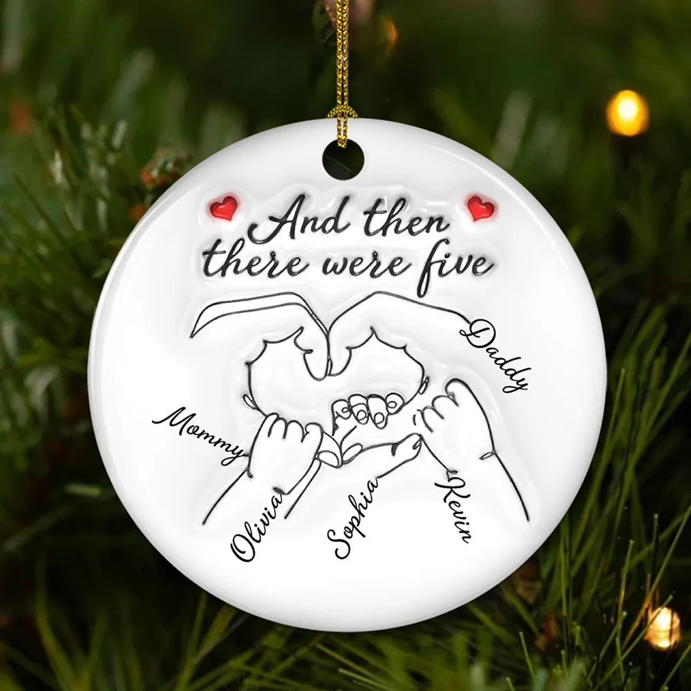 Personalized Family Ornament for New Parents - Holiday Keepsake Ornament MagicInPrints