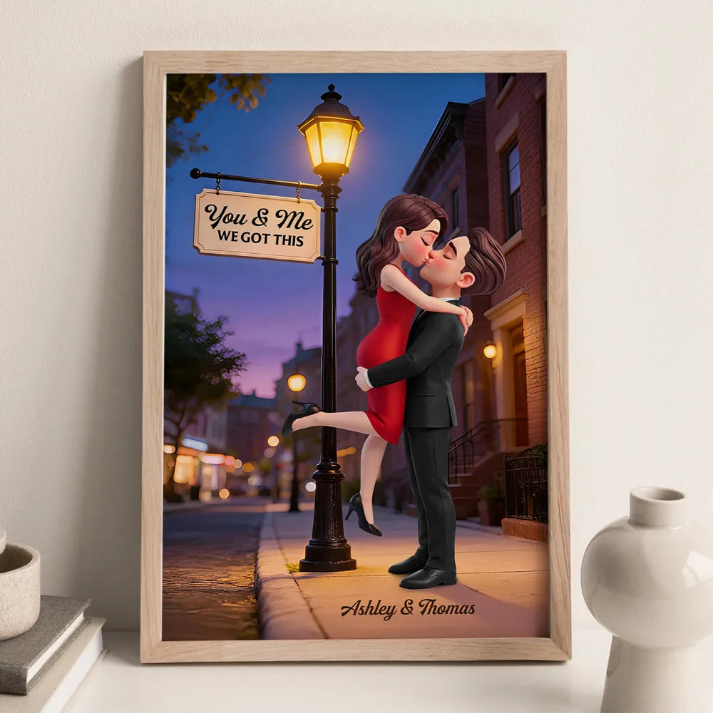 Personalized Romantic Couple Canvas Print for Partners - Anniversary Gift Poster or Canvas MagicInPrints
