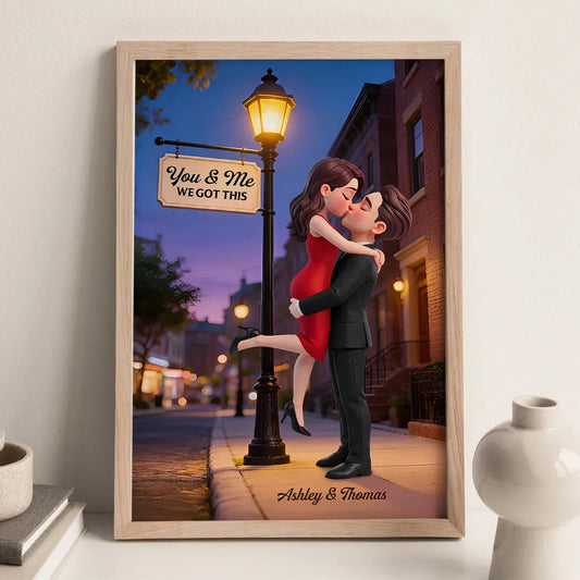 Personalized Romantic Couple Canvas Print for Partners - Anniversary Gift Poster or Canvas MagicInPrints
