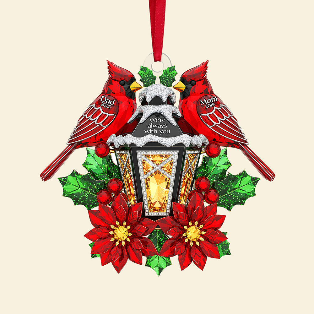 Memorial Cardinal Ornament - Personalized Gifts For Loved Ones Ornament MagicInPrints