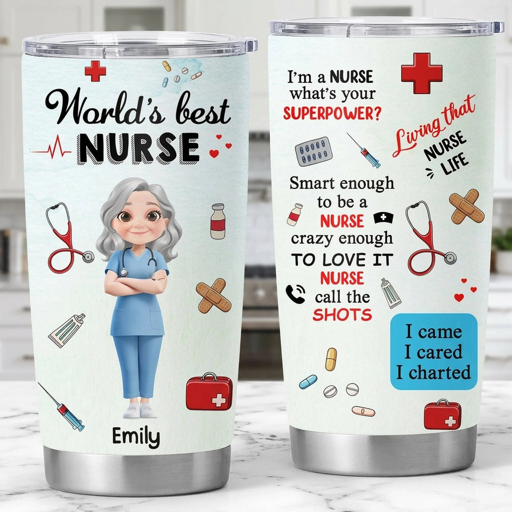 Personalized Nurse Tumbler for Healthcare Professionals - Appreciation Gift Cup MagicInPrints