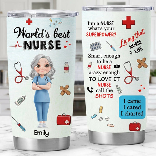 Personalized Nurse Tumbler for Healthcare Professionals - Appreciation Gift Cup MagicInPrints