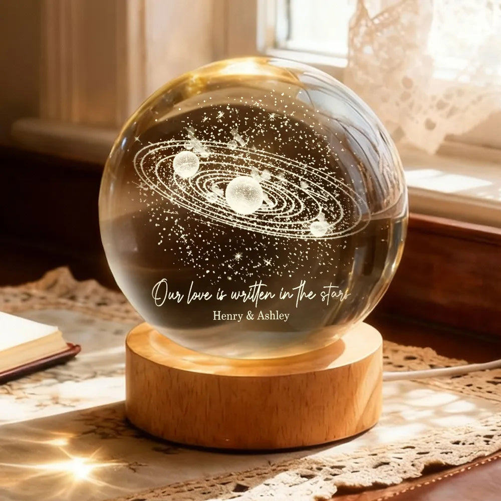 Personalized Starry Night Light for Couples - Romantic Bedroom Decor Lamp MagicInPrints