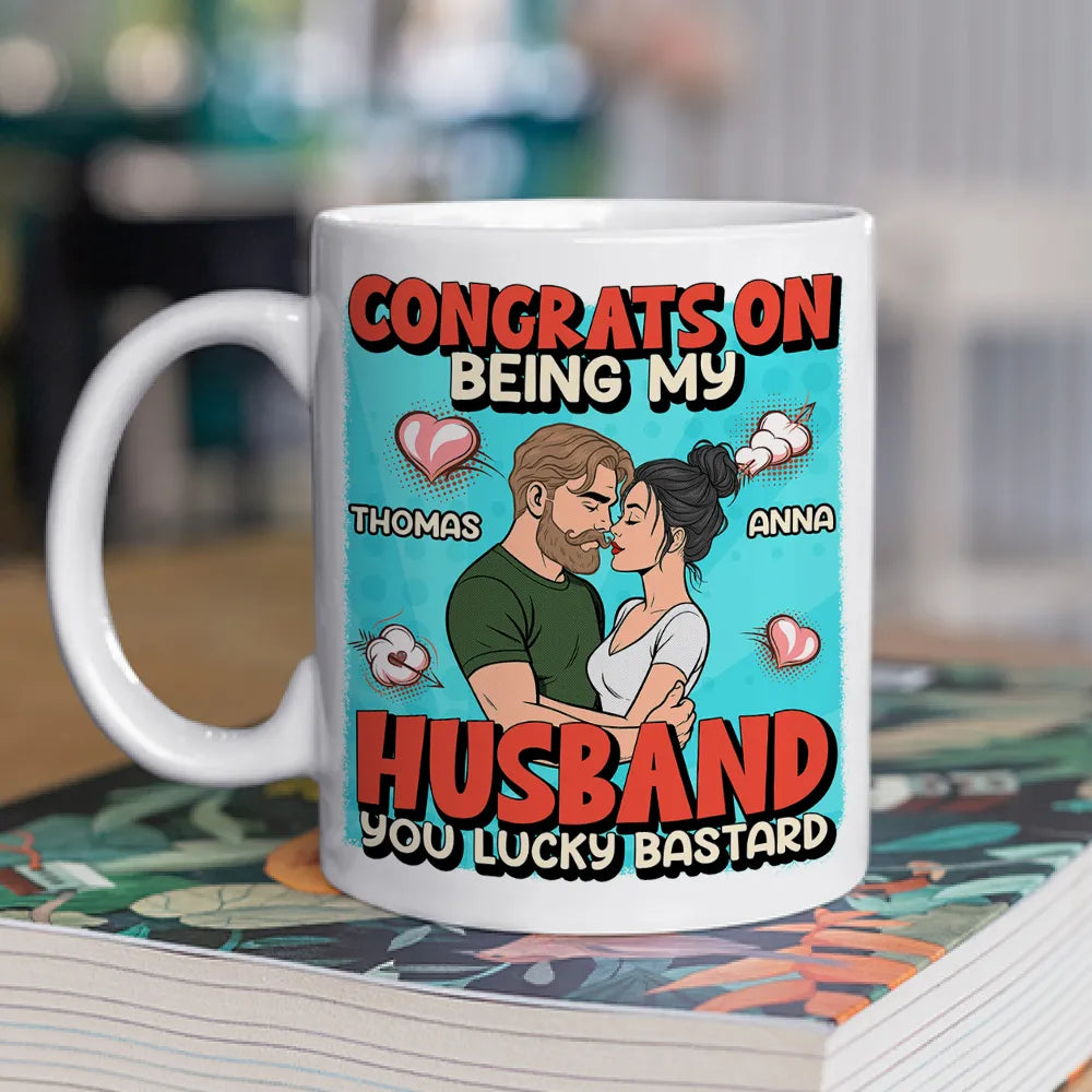 Personalized Husband Mug for Couples - Funny Anniversary Gift Cup MagicInPrints