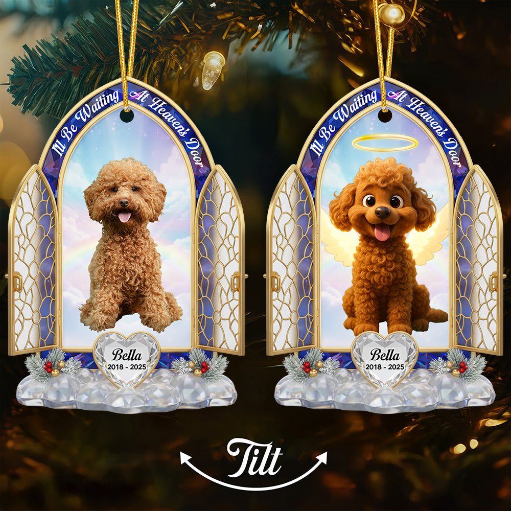 Cherish Their Memory: Personalized Pet Memorial Christmas Ornament - Custom Gifts for Pet Lovers Ornament MagicInPrints