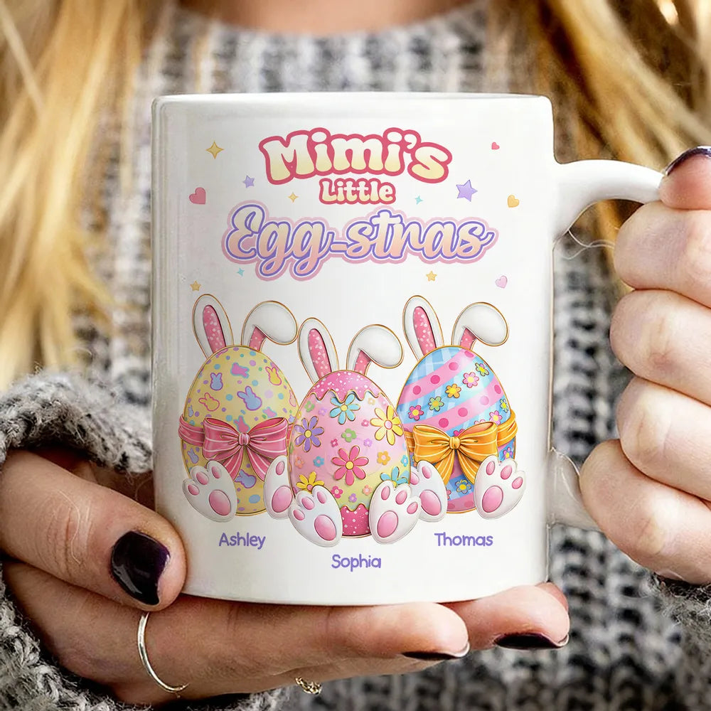 Personalized Easter Mug for Kids - Mimi's Little Egg-stras Gift Cup MagicInPrints