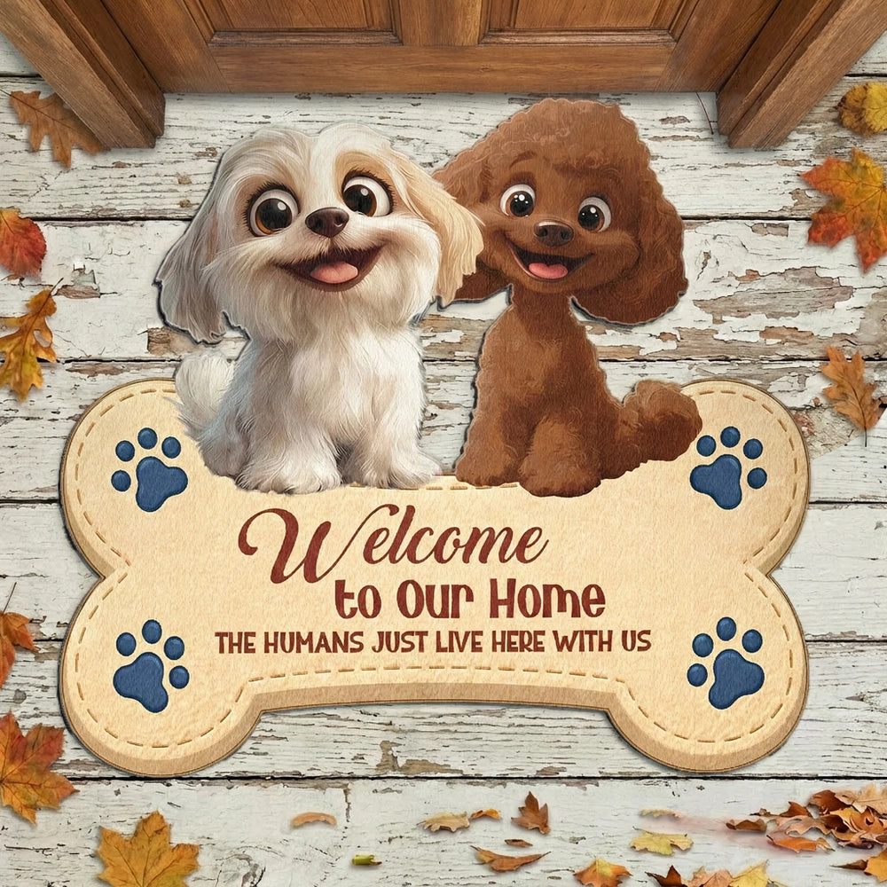 Custom Dog Welcome Mat for Pet Lovers - Home Decor Gift Doormat MagicInPrints