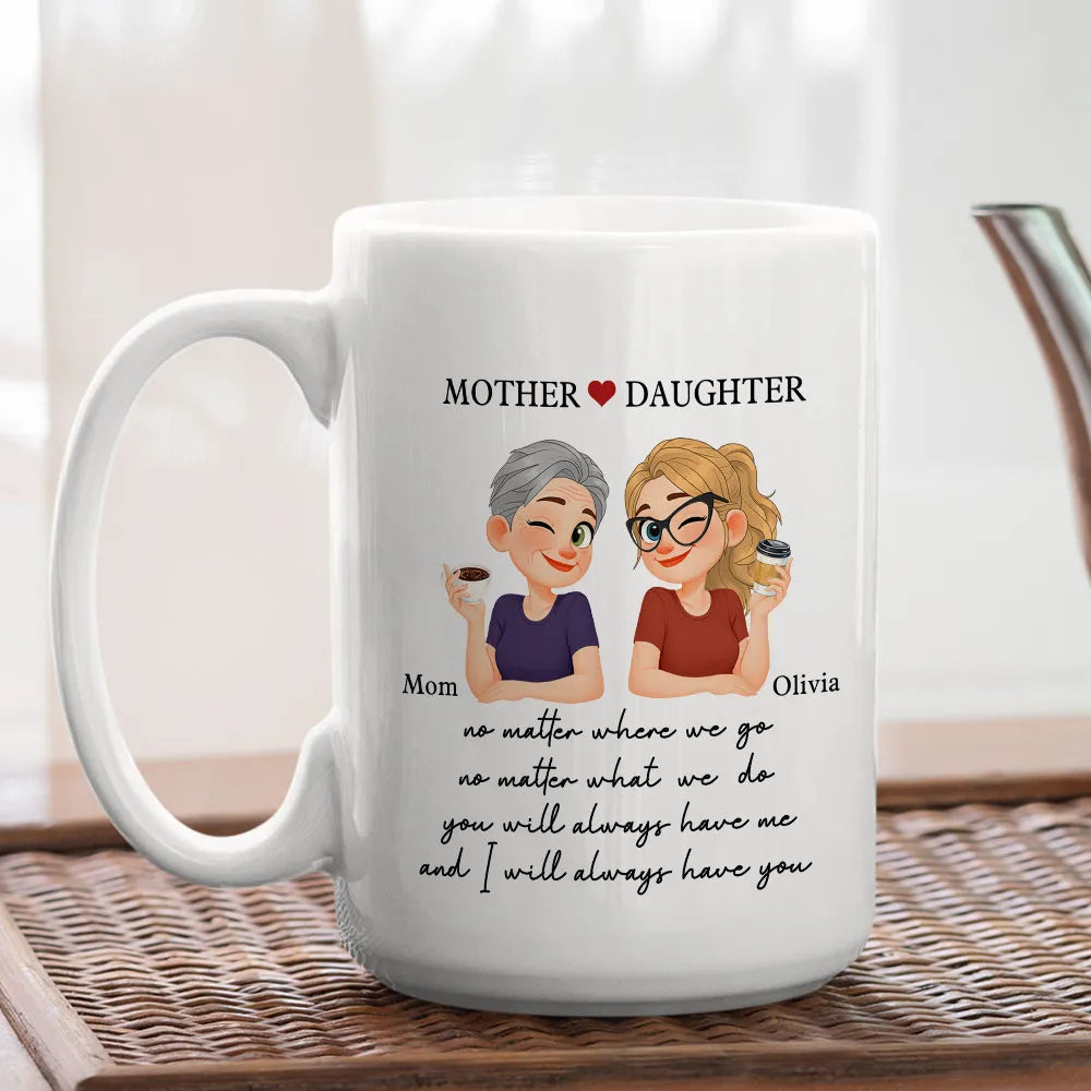 Personalized Mother Daughter Coffee Mug Gift - Sentimental Keepsake Cup MagicInPrints