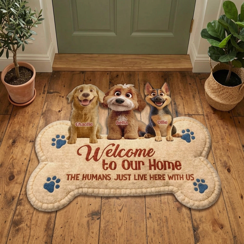 Personalized Dog Welcome Mat for Pet Lovers - Home Decor Doormat MagicInPrints
