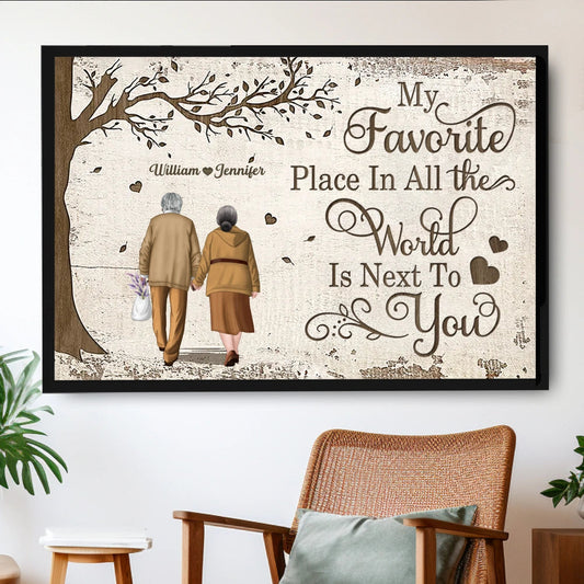 Personalized Couple Canvas Art for Seniors - Sentimental Home Decor Gift Poster or Canvas MagicInPrints