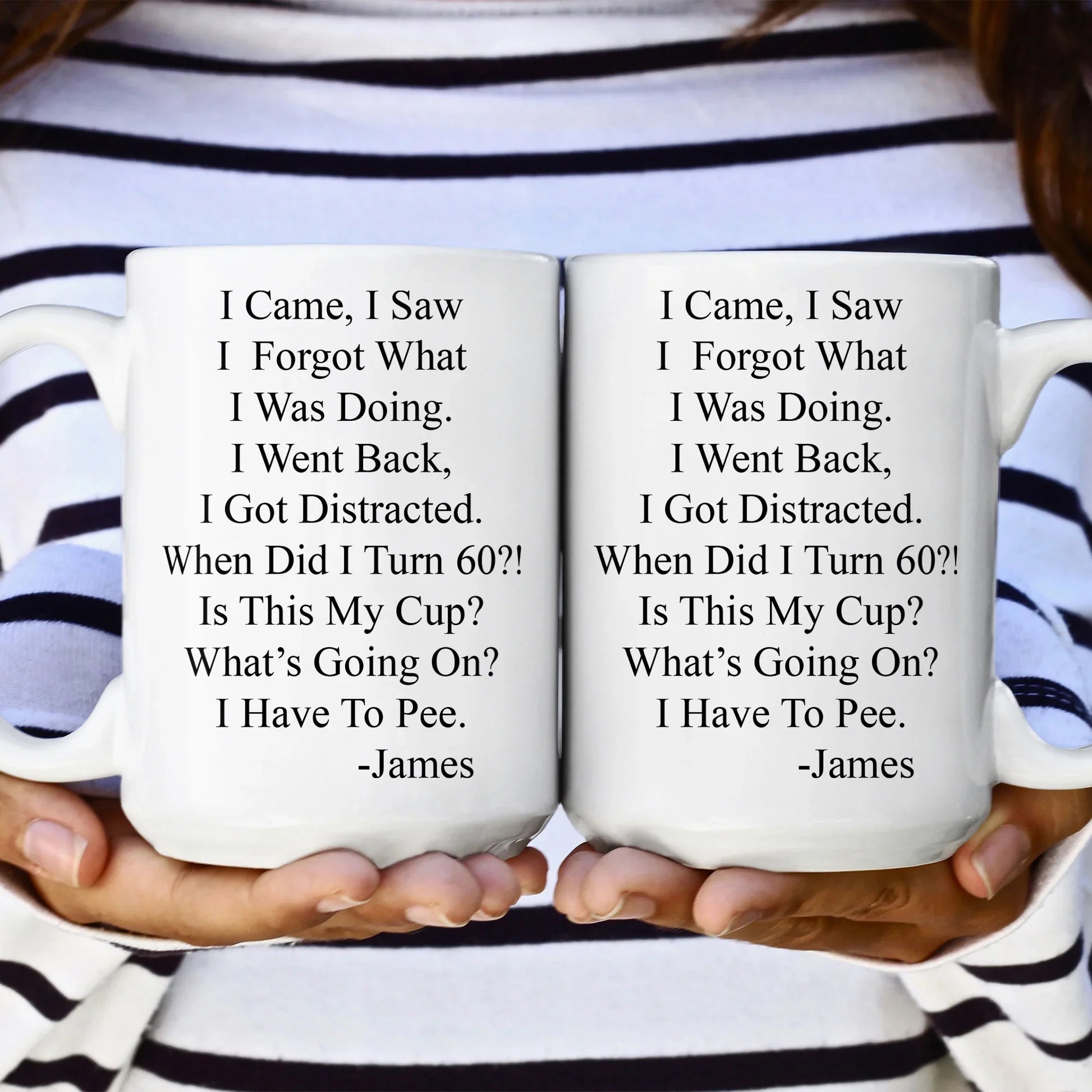Personalized Funny Birthday Mug for Seniors - Humorous 60th Gift Cup MagicInPrints