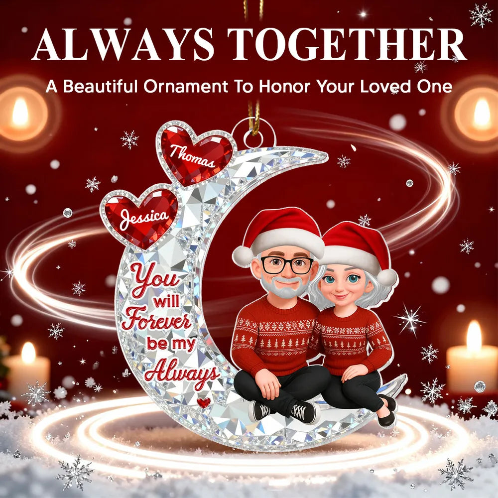 Personalized Couple Ornament for Grandparents - Christmas Gift Keepsake Ornament MagicInPrints