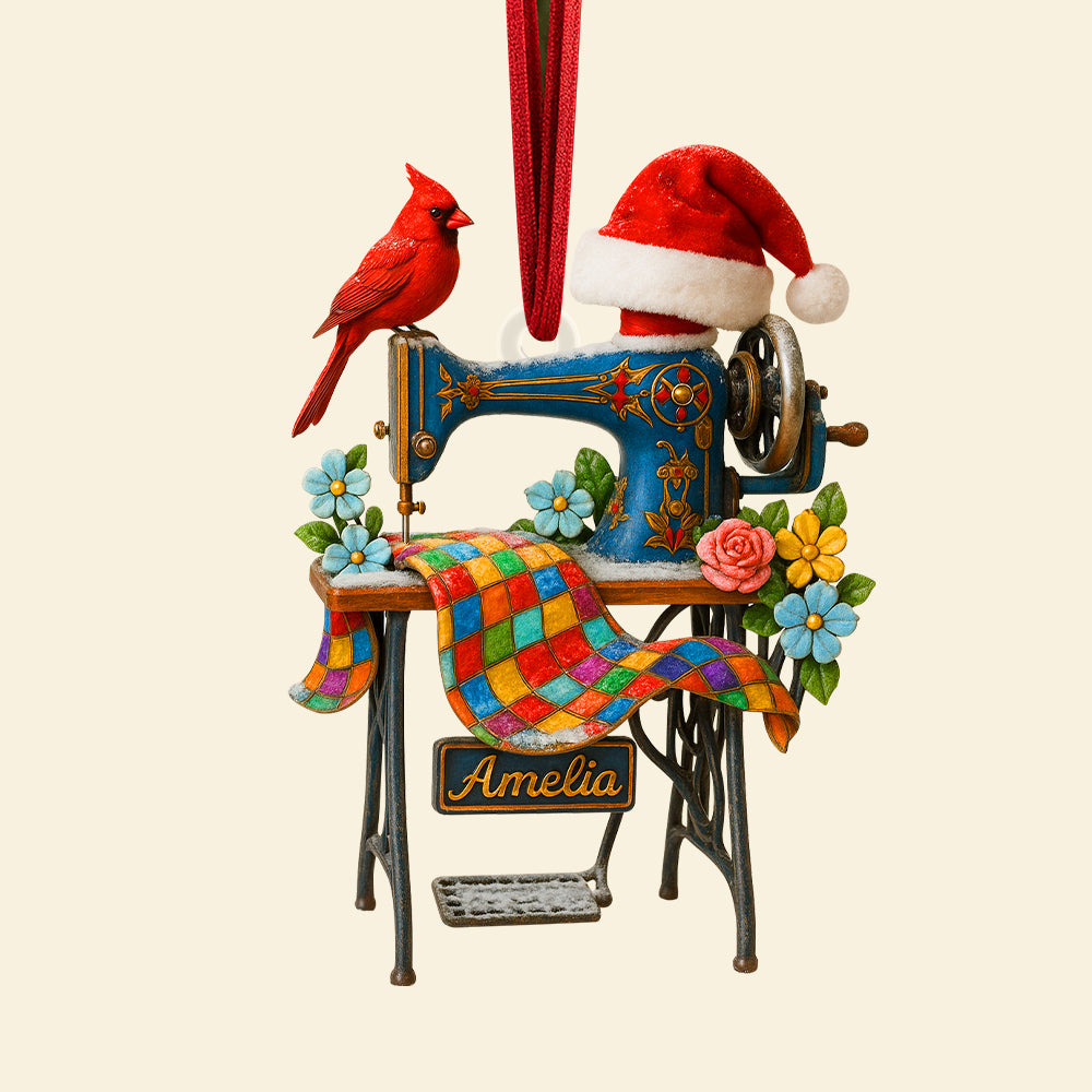 Sewing Machine Personalized Heaven Gifts: A Unique Ornament for Passionate Seamstresses Ornament MagicInPrints