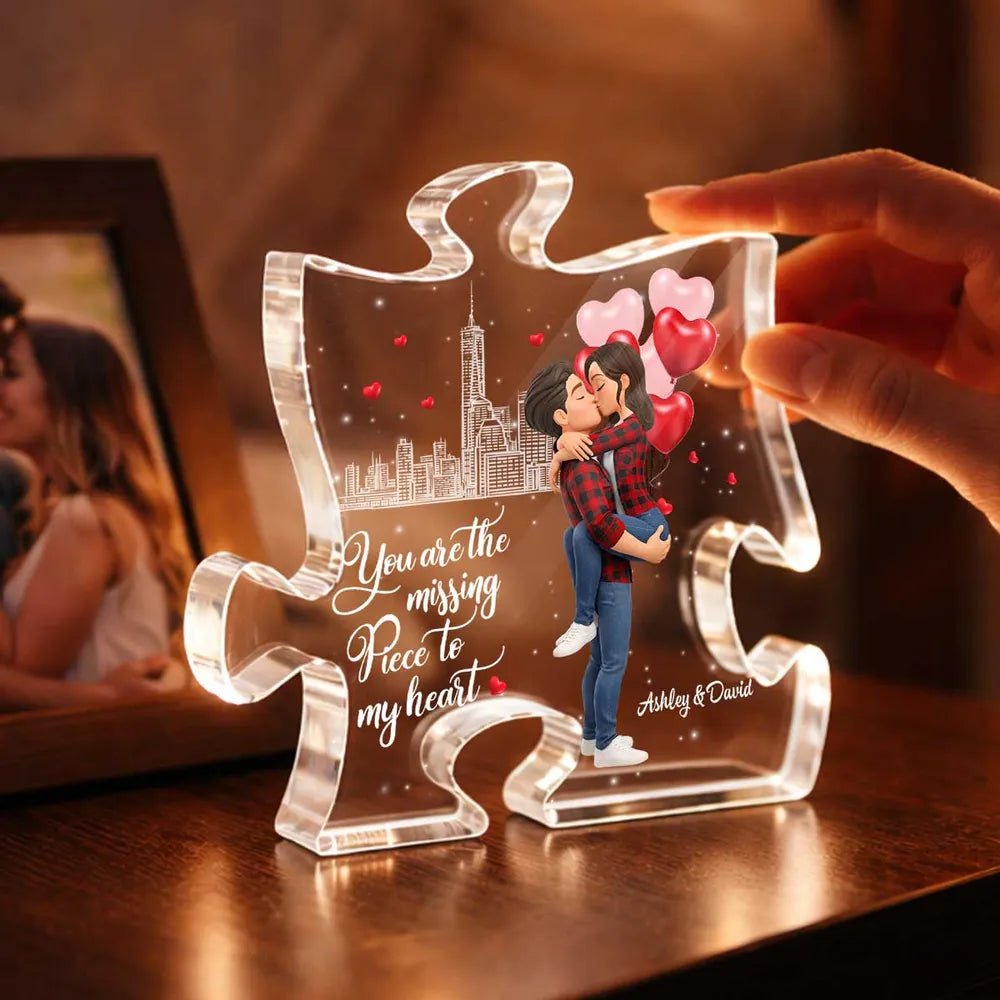 Personalized Puzzle for Couples with Romantic Design - Perfect for Anniversaries Plaque MagicInPrints