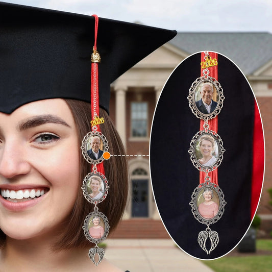 Personalized Graduation Cap Photo Tassel for Graduates - Custom Keepsake Jewelry MagicInPrints