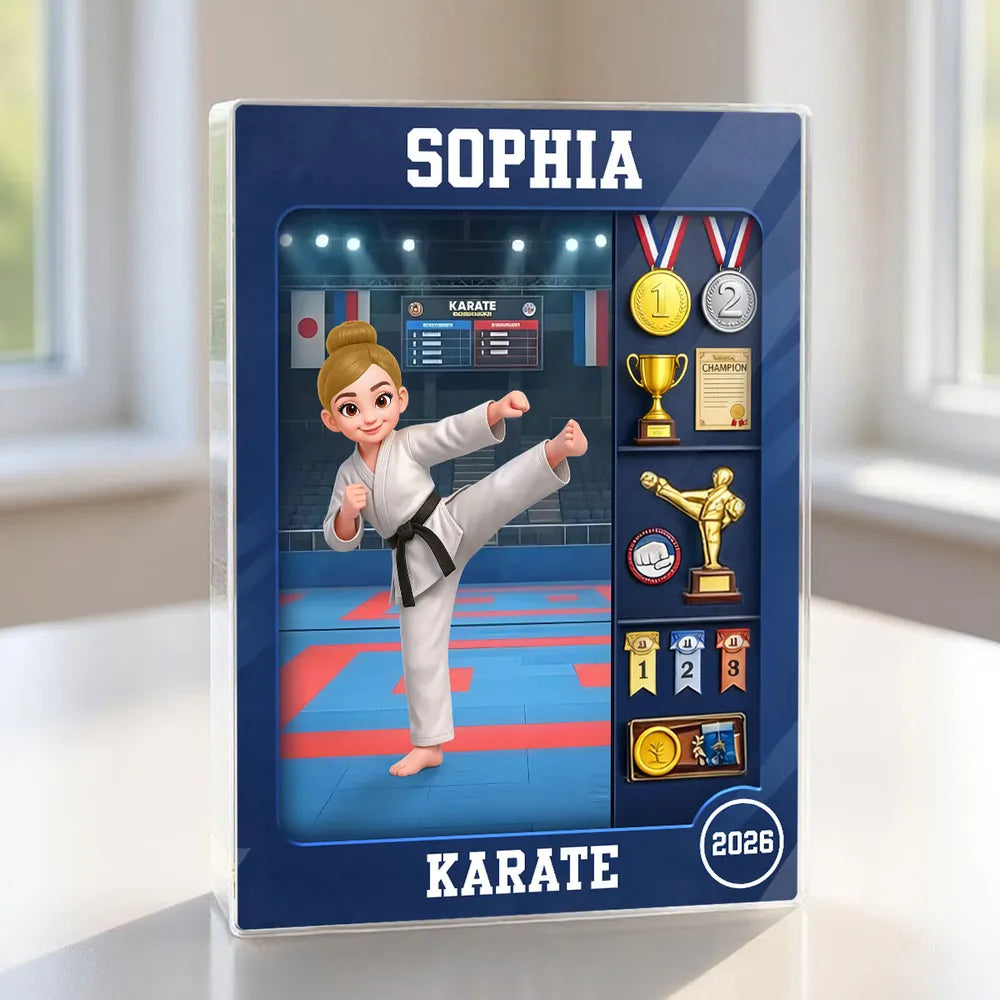Personalized Karate Award Plaque for Kids - Achievement Display Plaque MagicInPrints