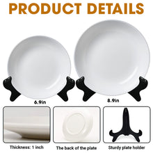 Load image into Gallery viewer, Grandma&#39;s Favorite Cookies - A Personalized Gift for Grandma - Toile de Jouy Ceramic Round Plate Ceramic Round Plate MagicInPrints
