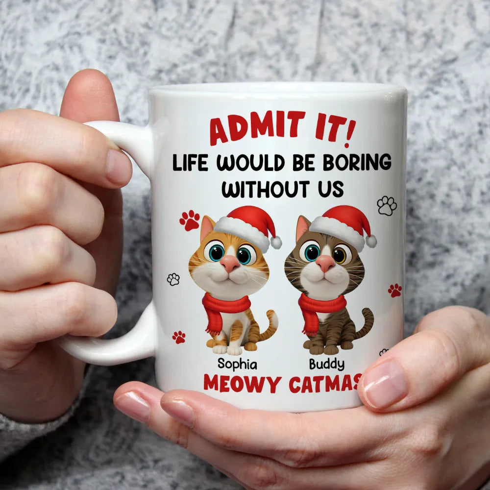 Personalized Cat Lover Christmas Mug for Pet Owners - Festive Holiday Gift Cup MagicInPrints