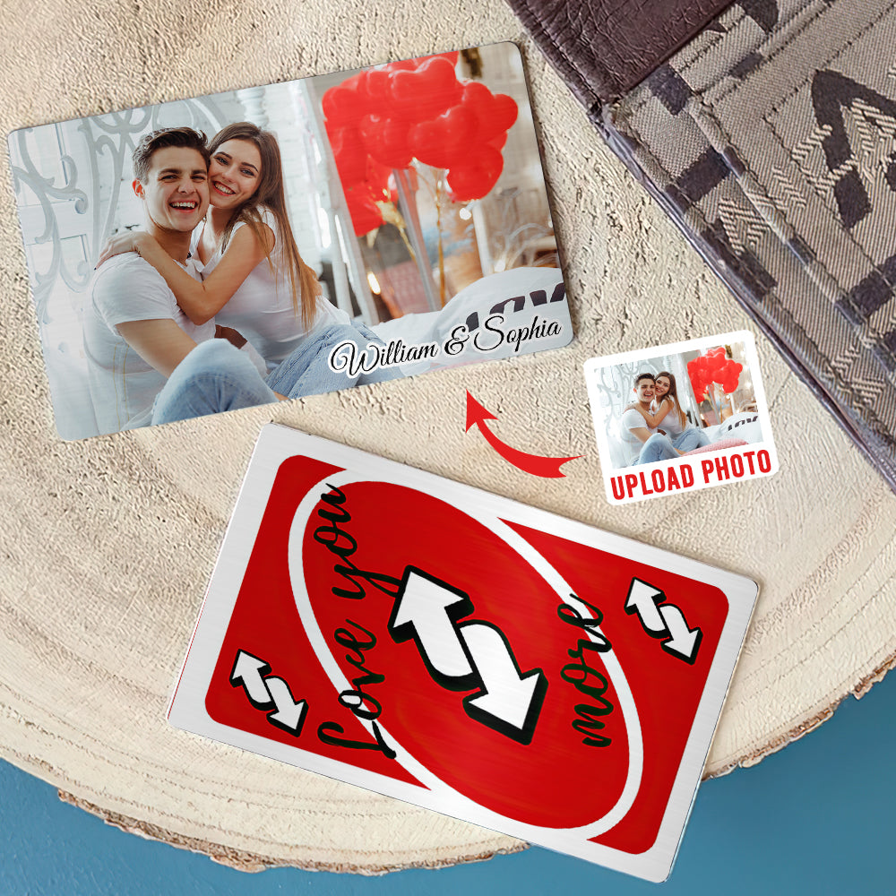 Custom Photo Wallet Cards - Unique Couples Gifts for Valentine's Day Gifts Wallet Card PopCulturePrints