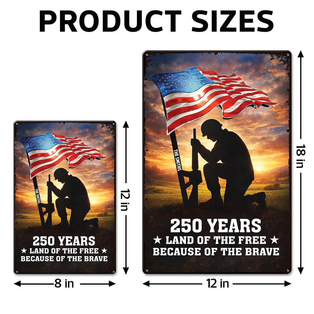 Personalized Patriotic Yard Sign for Veterans - Honor and Remembrance Sign MagicInPrints