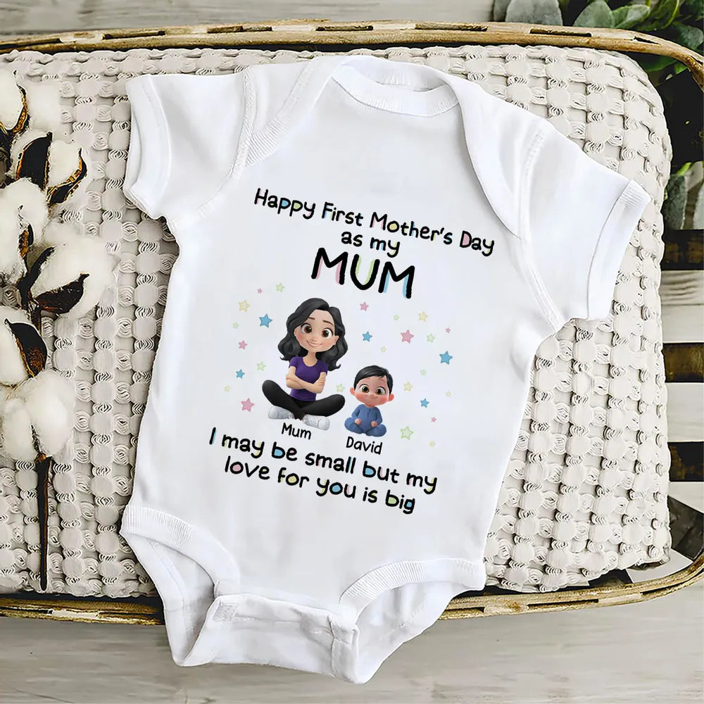 Personalized Baby Onesie for Mother's Day - Cute Gift for New Moms Cloth MagicInPrints