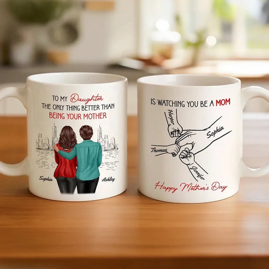 Personalized Mother's Day Mug for Daughter - Sentimental Gift with Custom Names Cup MagicInPrints