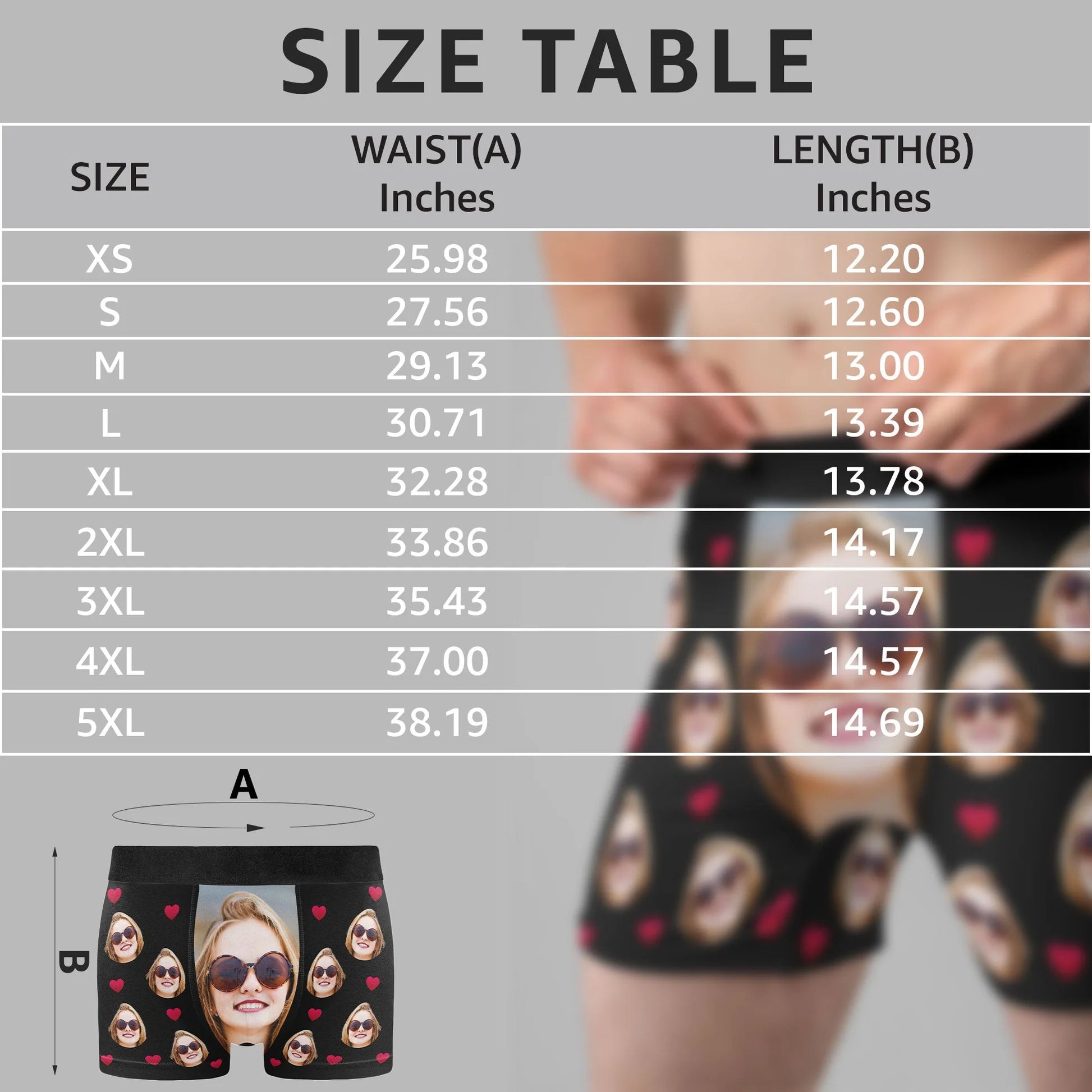 Custom Face Boxer Briefs for Couples - Funny Romantic Gift Underwear MagicInPrints