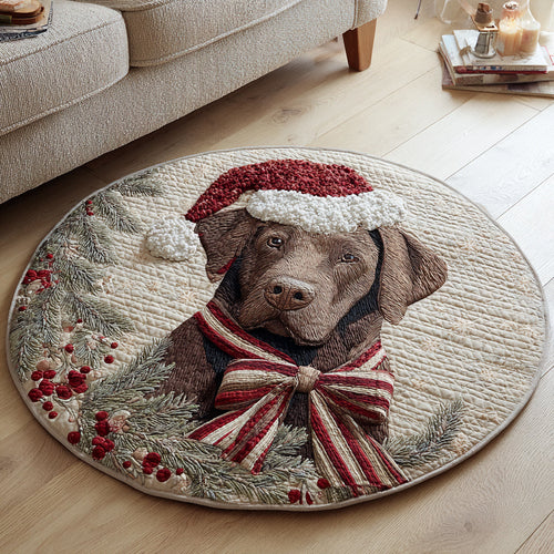 Celebrate Unconditional Love – Personalized Quilted Round Mat – Gift for Dog Lovers Quilted Round Mat MagicInPrints