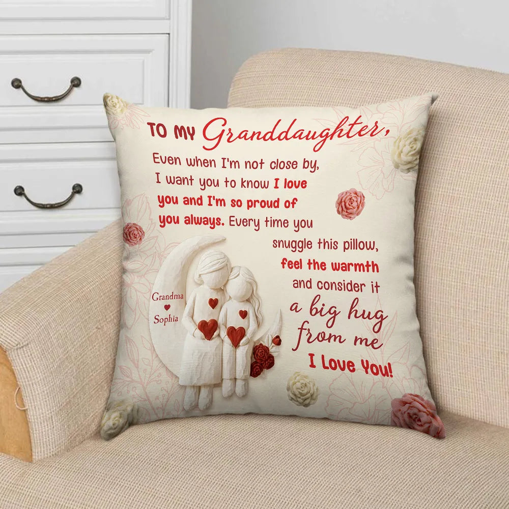 Personalized Granddaughter Throw Pillow - Heartfelt Sentimental Gift Pillow or Blanket MagicInPrints