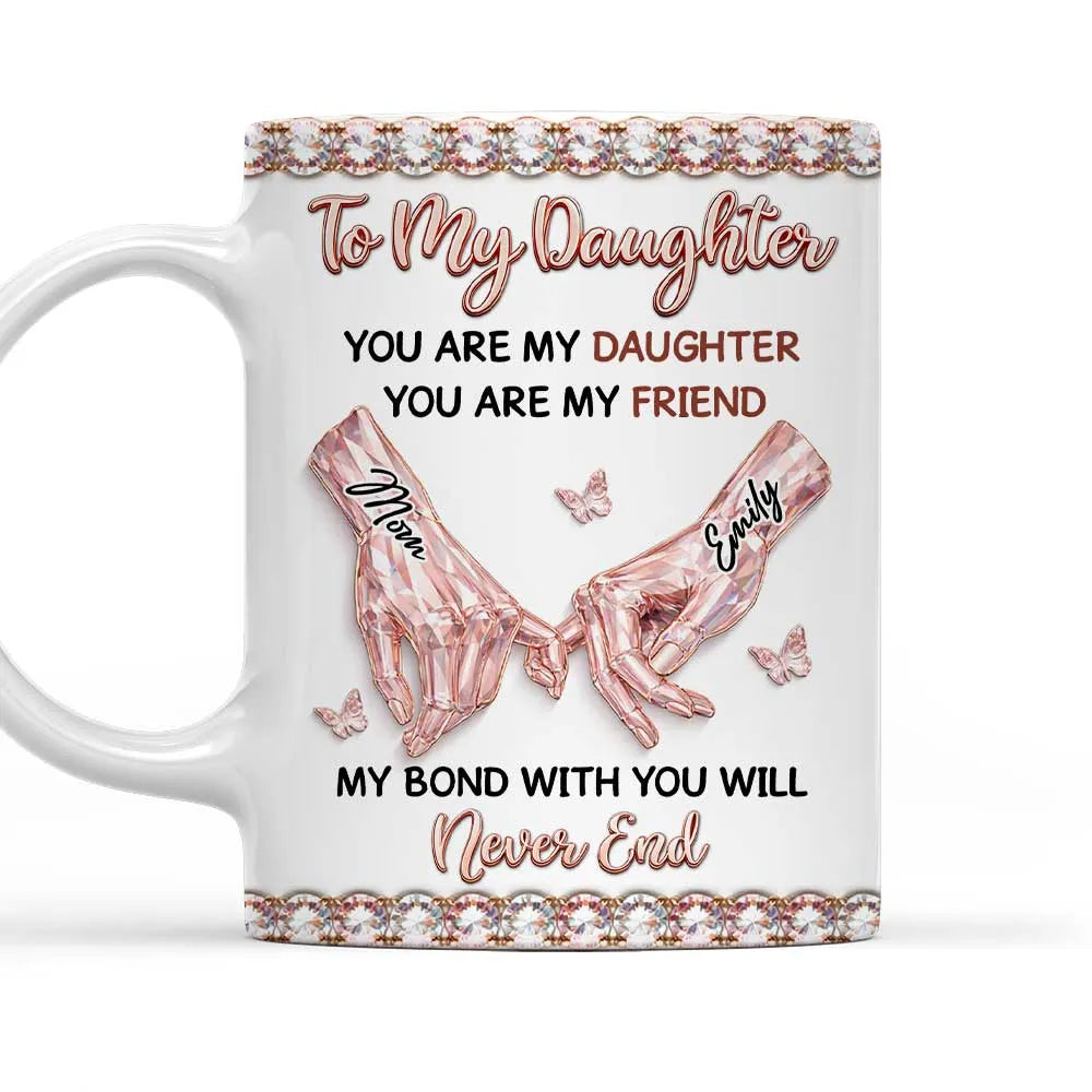 Personalized Ceramic Mug for Daughter - Sentimental Gift with Heartfelt Message Cup MagicInPrints