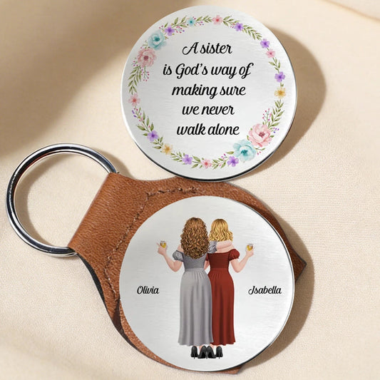 Personalized Sister Keychain for Women - Sentimental Gift for Sisters Keychain MagicInPrints