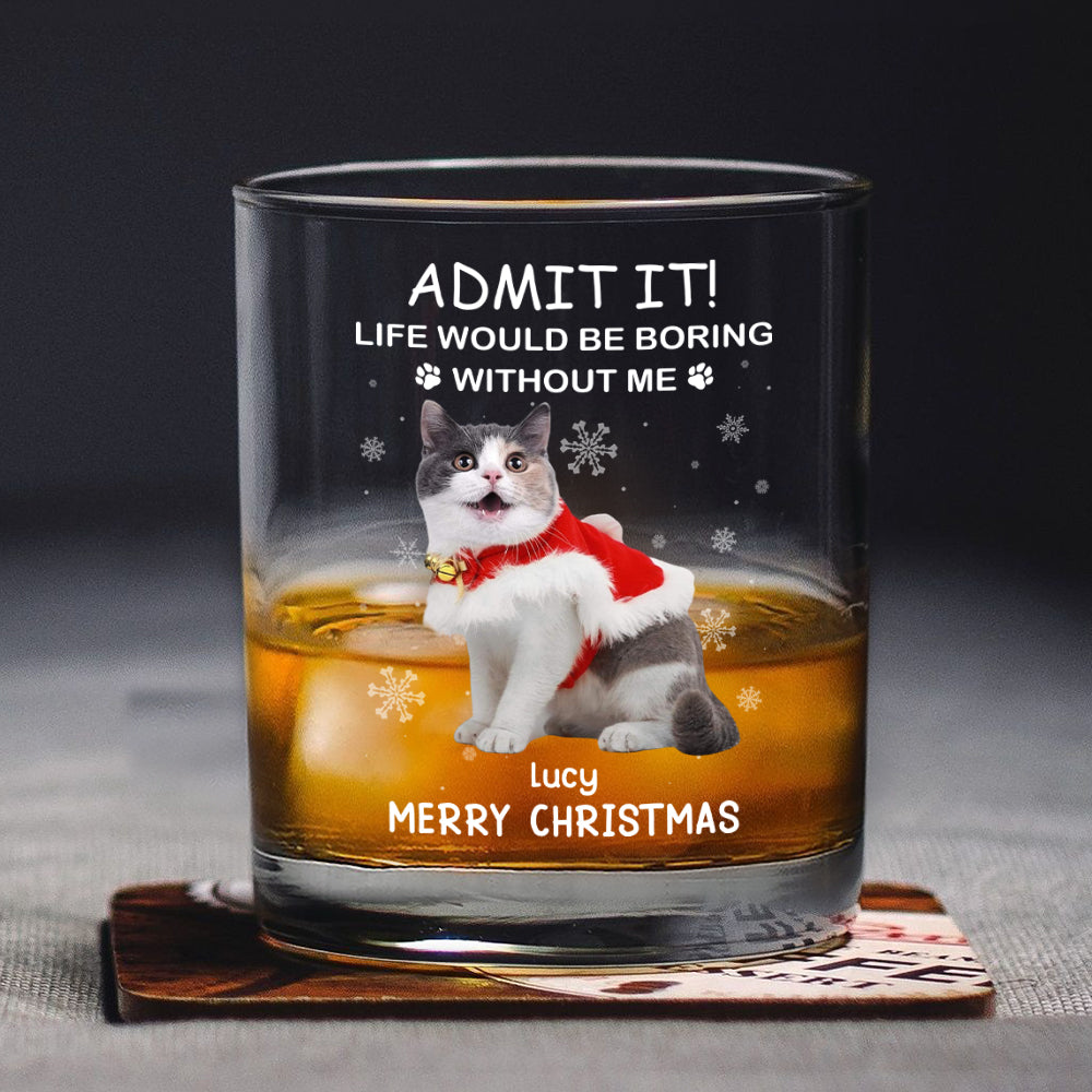 Personalized Dog Lover Whiskey Glass - Christmas Gift Cup MagicInPrints