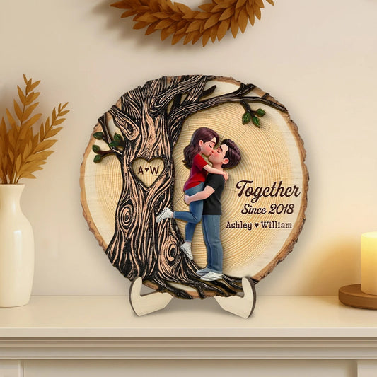Personalized Couple Wooden Plaque for Anniversary - Romantic Home Decor Plaque MagicInPrints