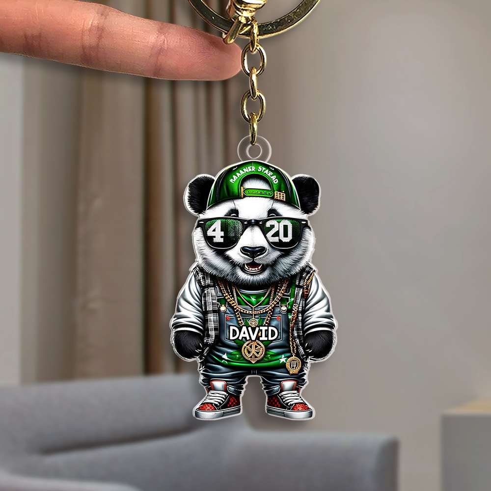 Personalized Teddy Bear Keychain for Pop Culture Enthusiasts Keychains PopCulturePrints