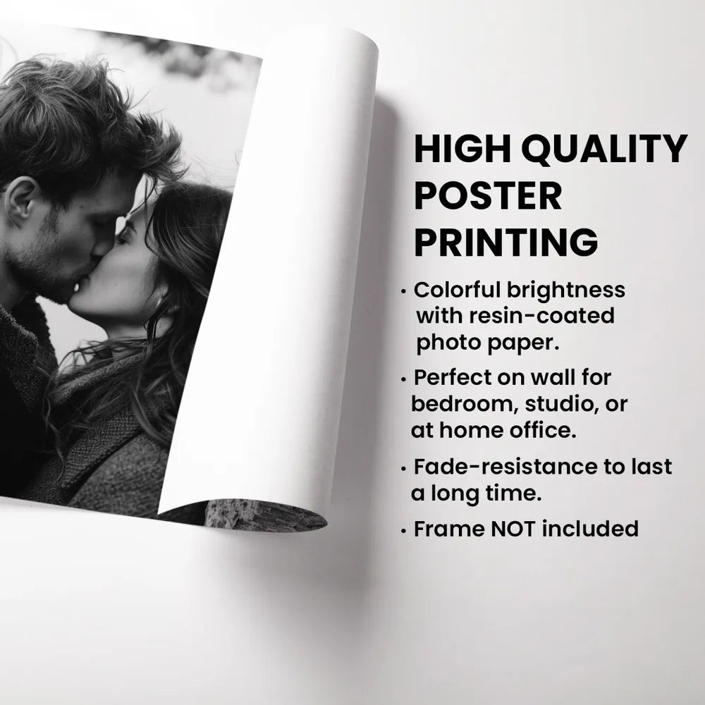 Personalized Couple Photo Canvas Print for Anniversary - Romantic Gift Poster or Canvas MagicInPrints