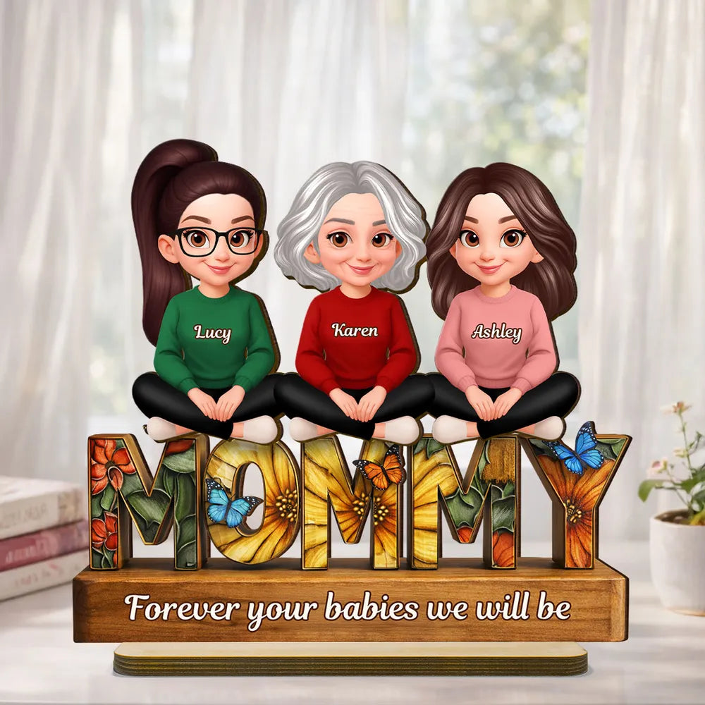 Personalized Family Figurine Display for Moms - Sentimental Home Decor Gift Plaque MagicInPrints