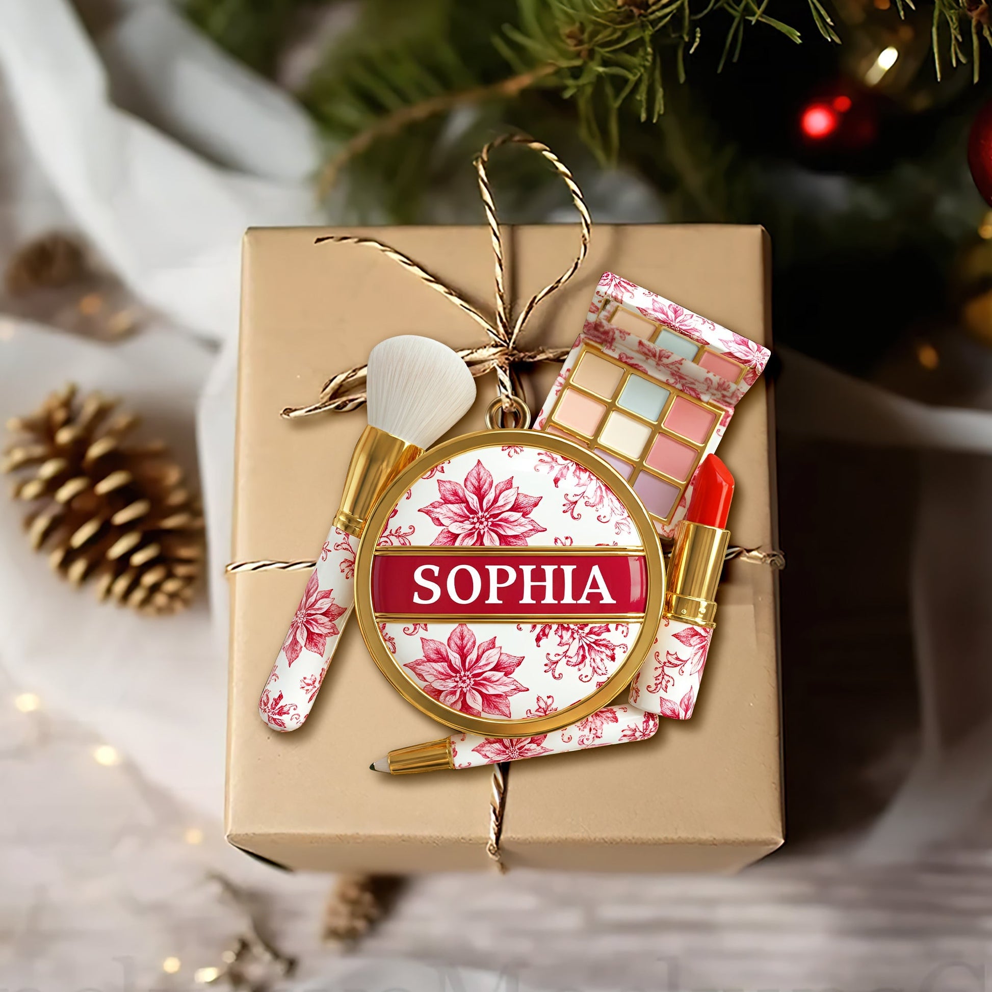 Makeup Kit Christmas Ornament - Personalized Gifts For Makeup Lovers Ornament MagicInPrints