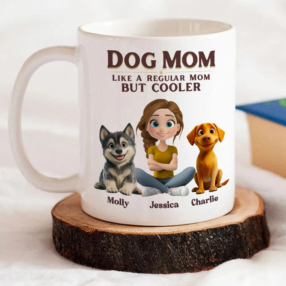 Personalized Dog Mom Coffee Mug for Pet Owners - Fun Gift for Dog Lovers Cup MagicInPrints